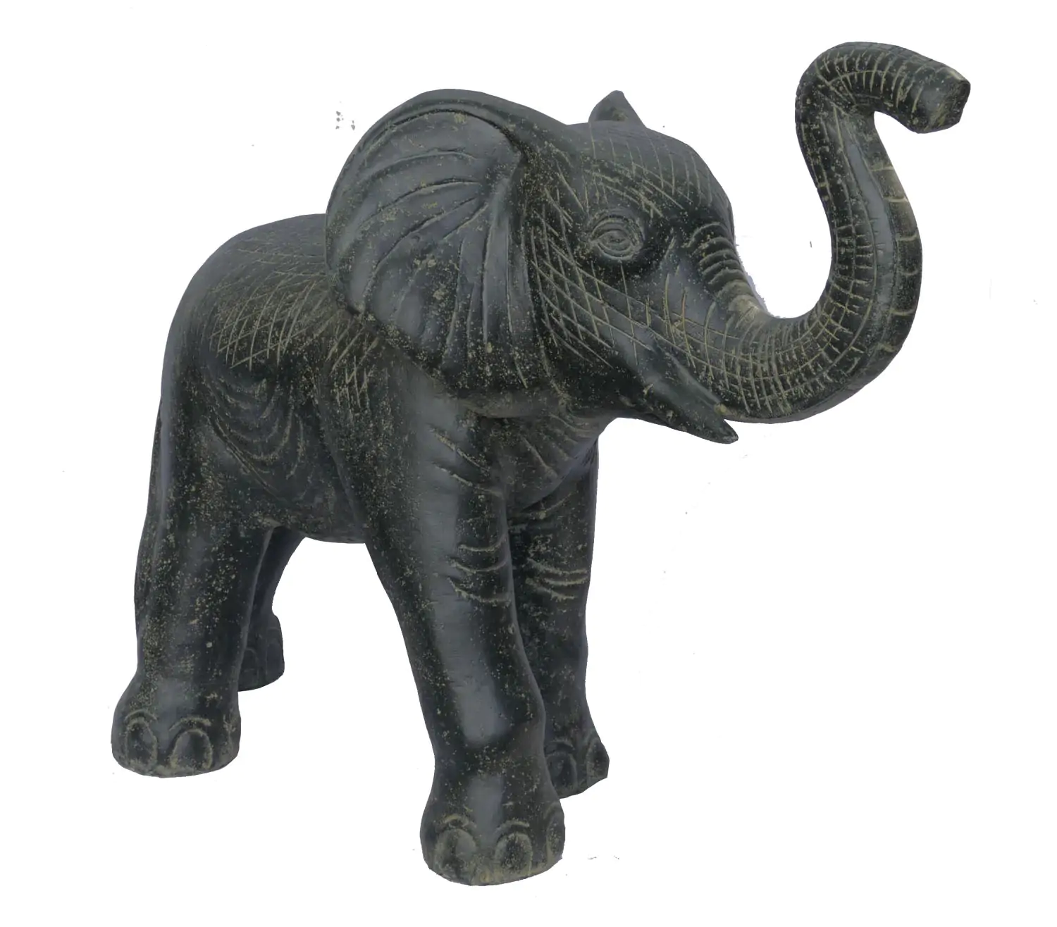  Product image 1 of the product “Elephant, 105 cm Length | Cast stone, handcrafted & coloured ”
